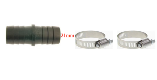 Washing Machine And  Dishwasher Outlet Drain Hose Extension fitting adaptor 21mm,